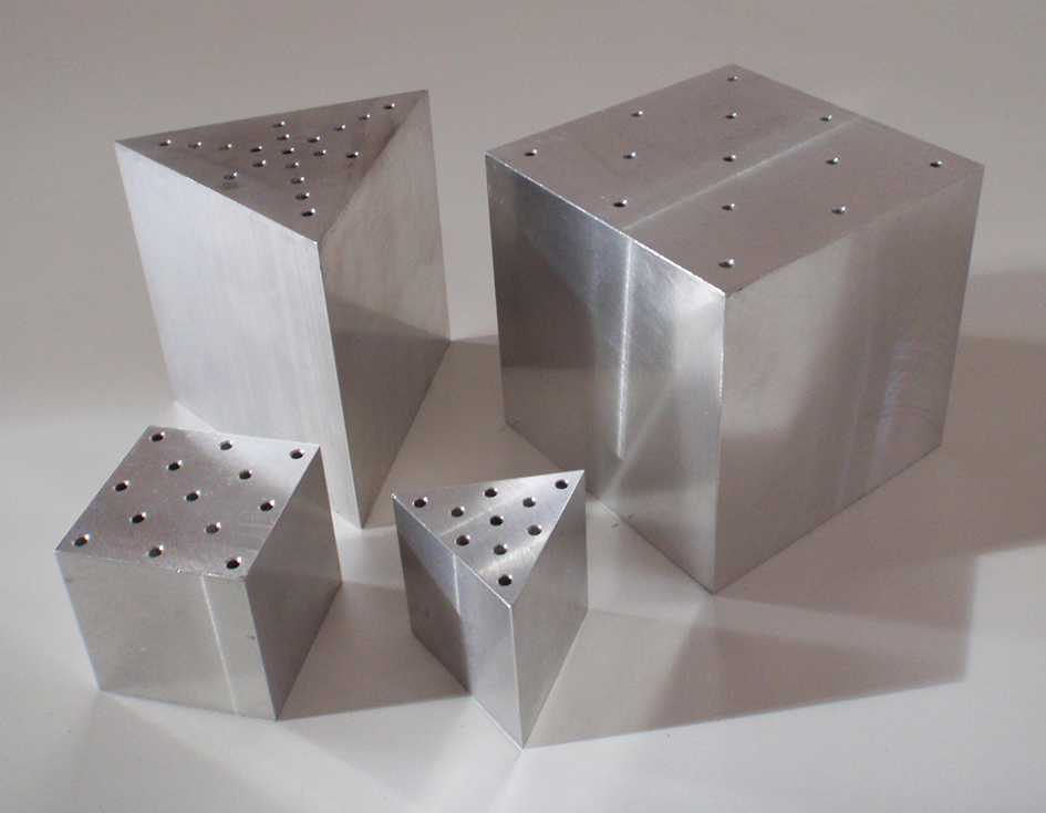 Blocs en aluminium.